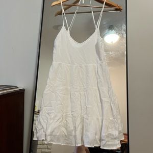 Abercrombie dress, white flowy tiered. Size small.